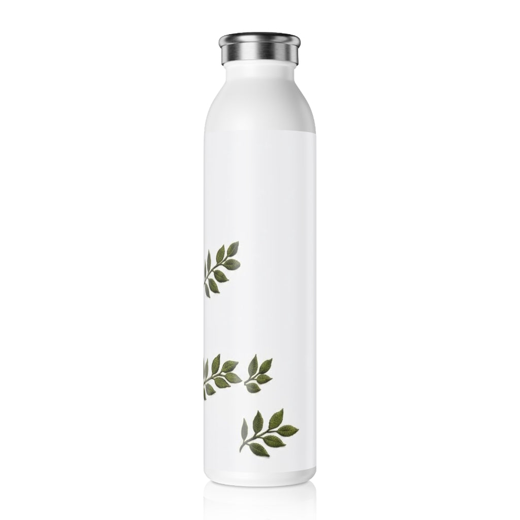 Slim Water Bottle — Peace on Earth (Japanese) Floral Stainless Steel Bottle