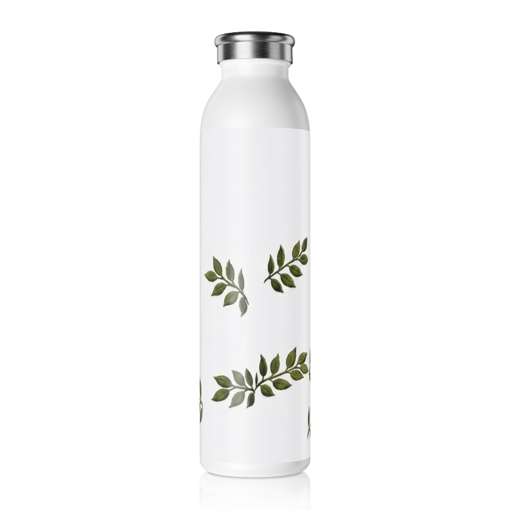 Slim Water Bottle — Peace on Earth (Japanese) Floral Stainless Steel Bottle